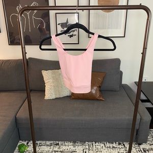Pink fabletics sports bra